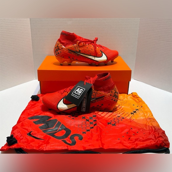 Nike Zoom Mercurial Superfly 9 Elite MDS AG Pro CR7 Soccer Cleats FD1167-600 - Picture 1 of 16